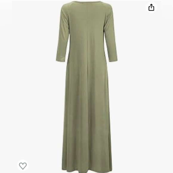 NWT Army green maxi dress - Picture 4 of 5
